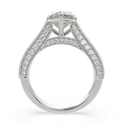 1.75 Carat VS1 D Lab Grown Diamond Pave Heart Ring